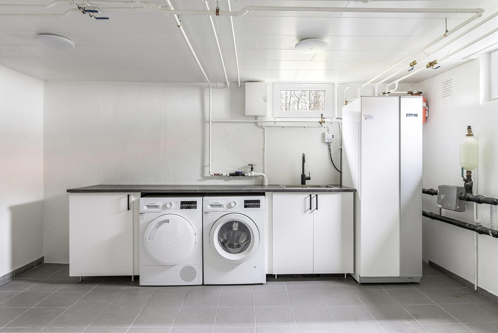 Tvättstuga i källarplan