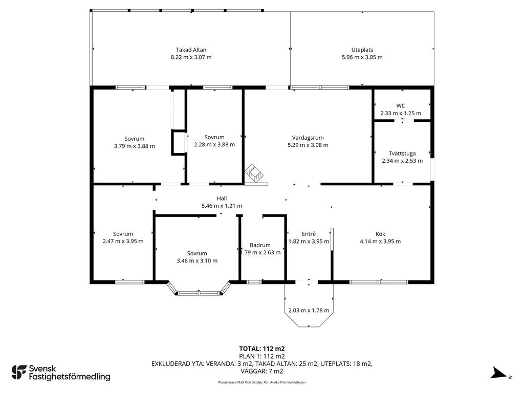 Måttsatt planlösning