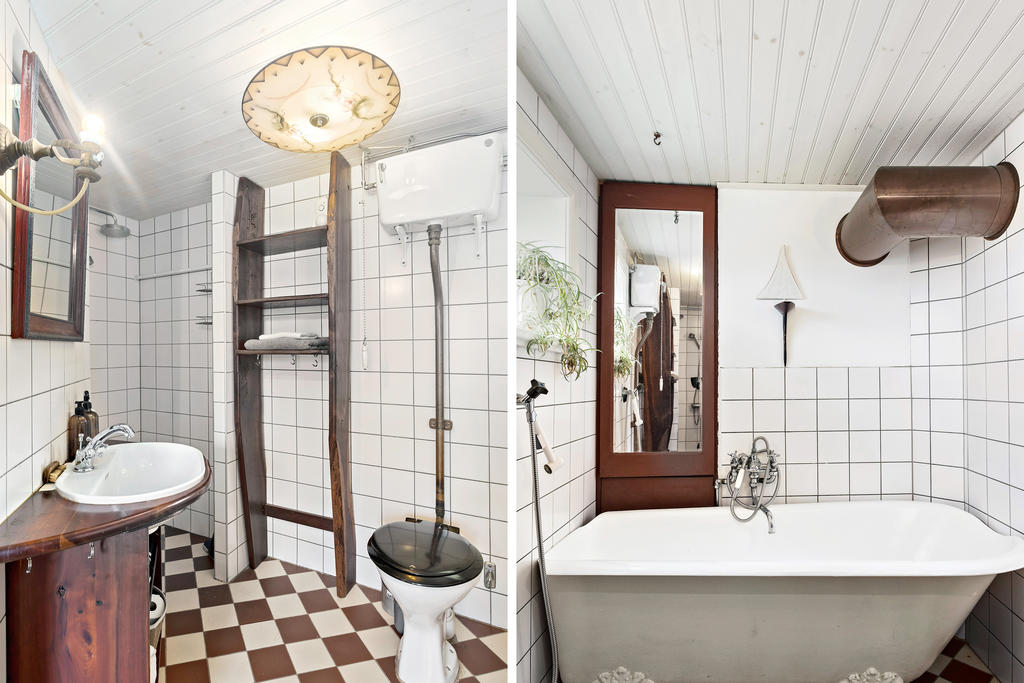 Lilla huset -Badrum / toalett 