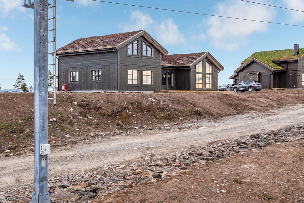 Stuga under uppbyggnad