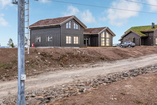 Stuga under uppbyggnad