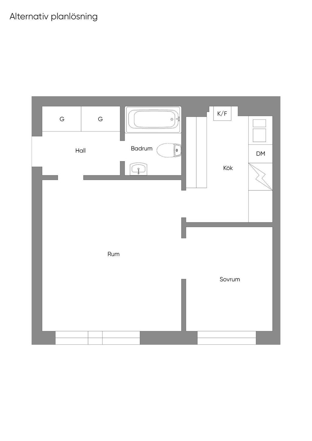 Alternativ planlösning