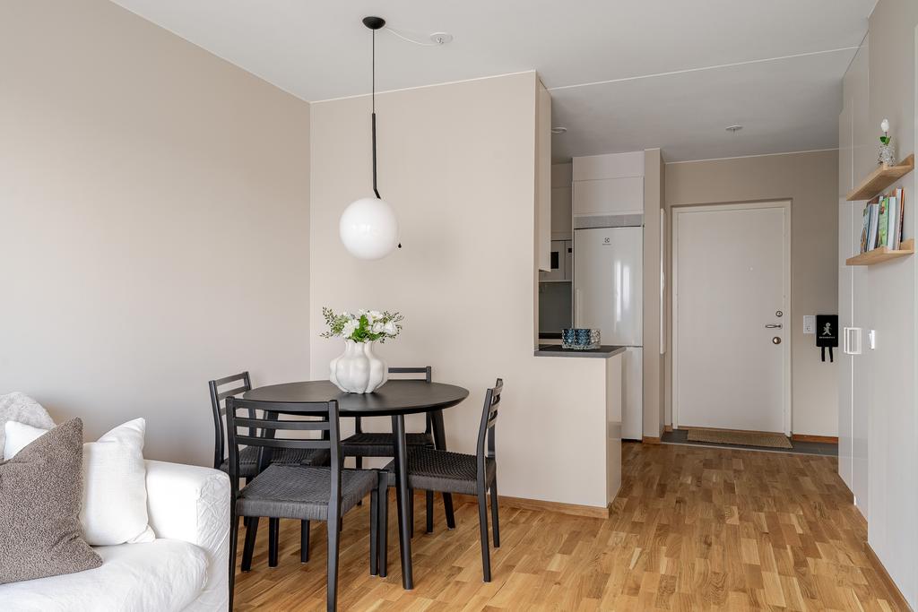 Stilrena kulörval i hela bostaden