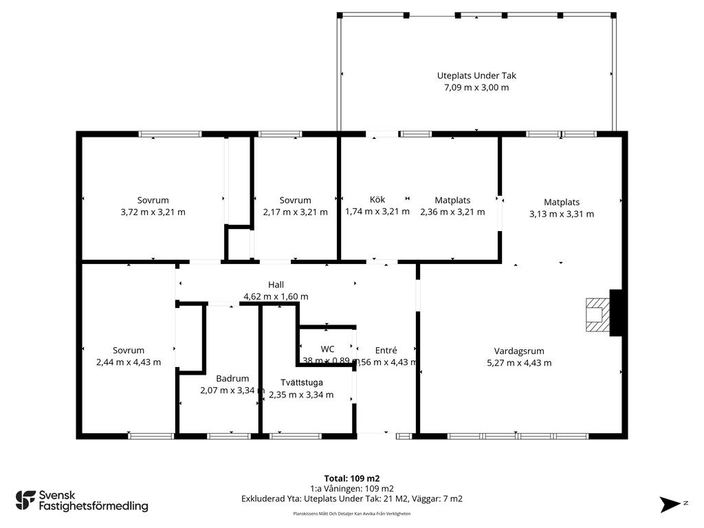 Planlösning måttsatt