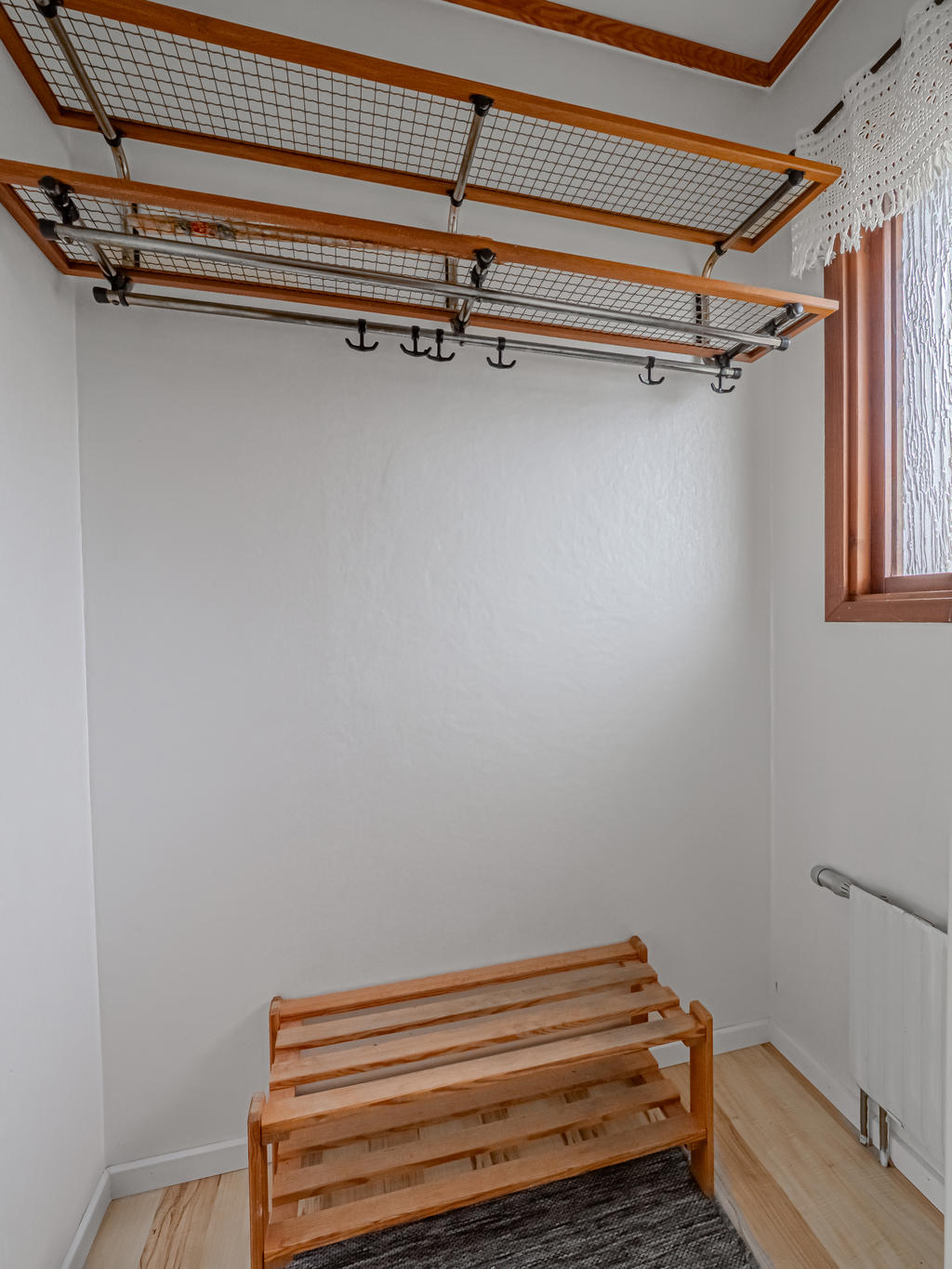 Praktisk klädavhängningsplats