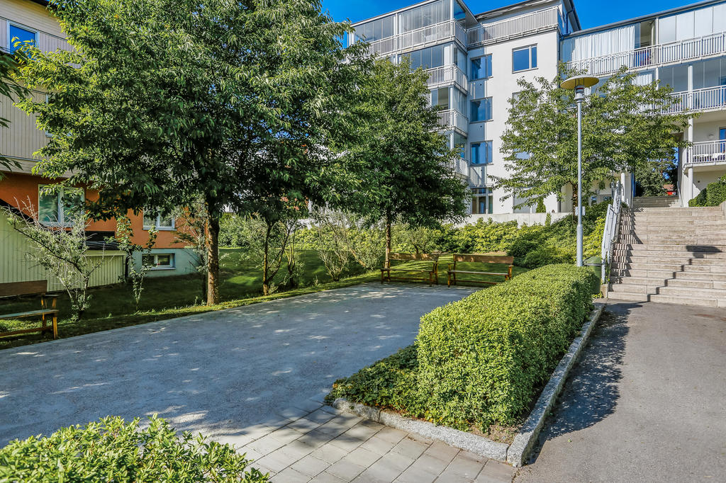 Baksida med boulebana