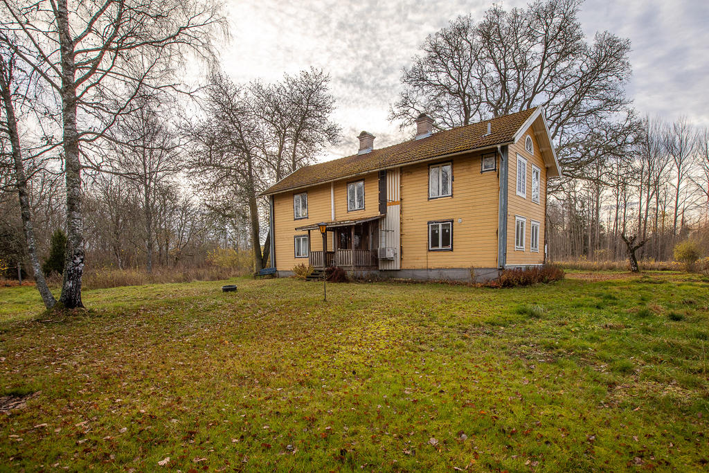 Pågående renovering av fasaden