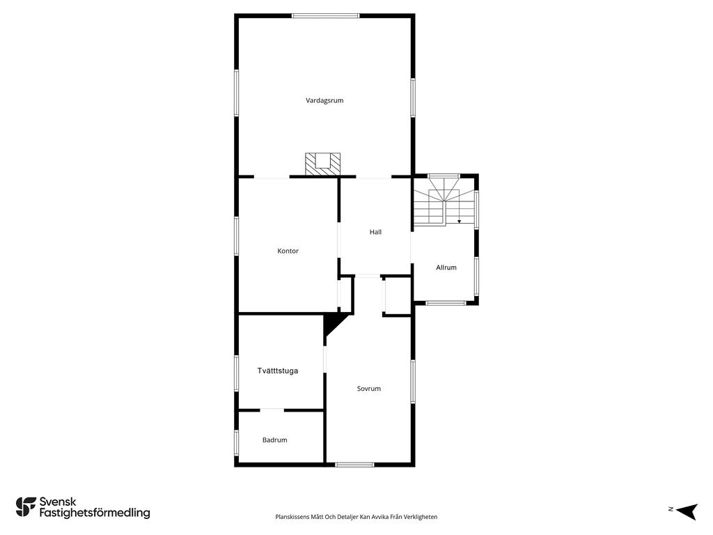 Planritning ovanvåning