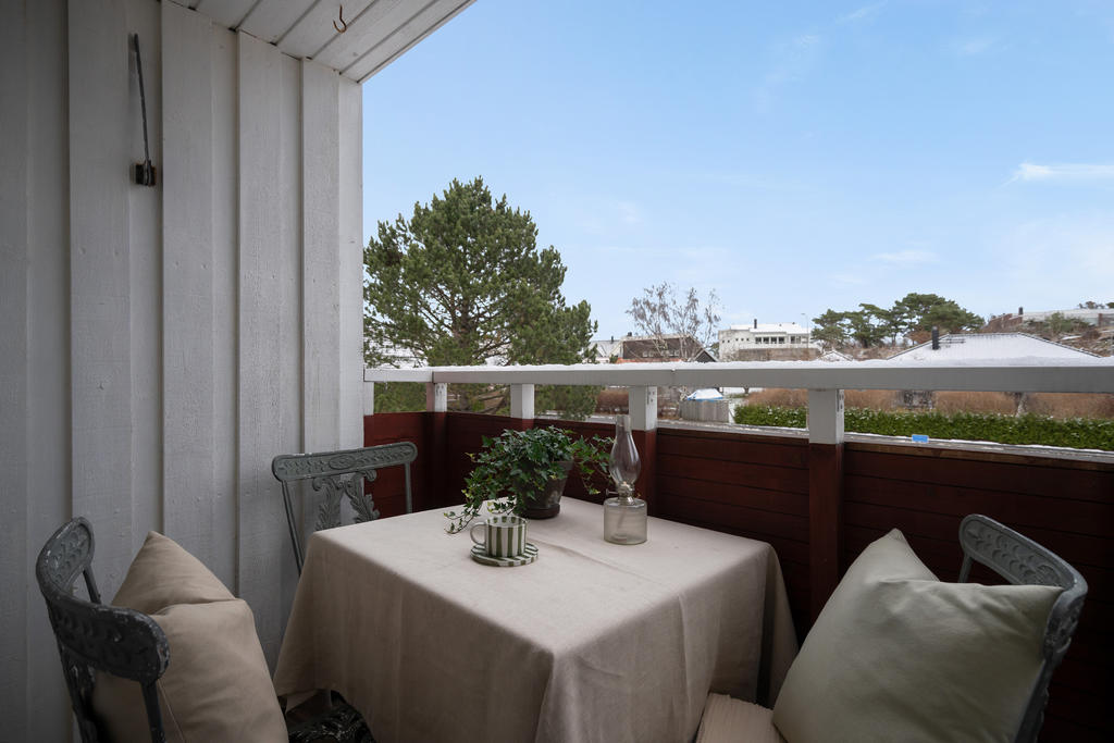 Balkong med trevlig utsikt