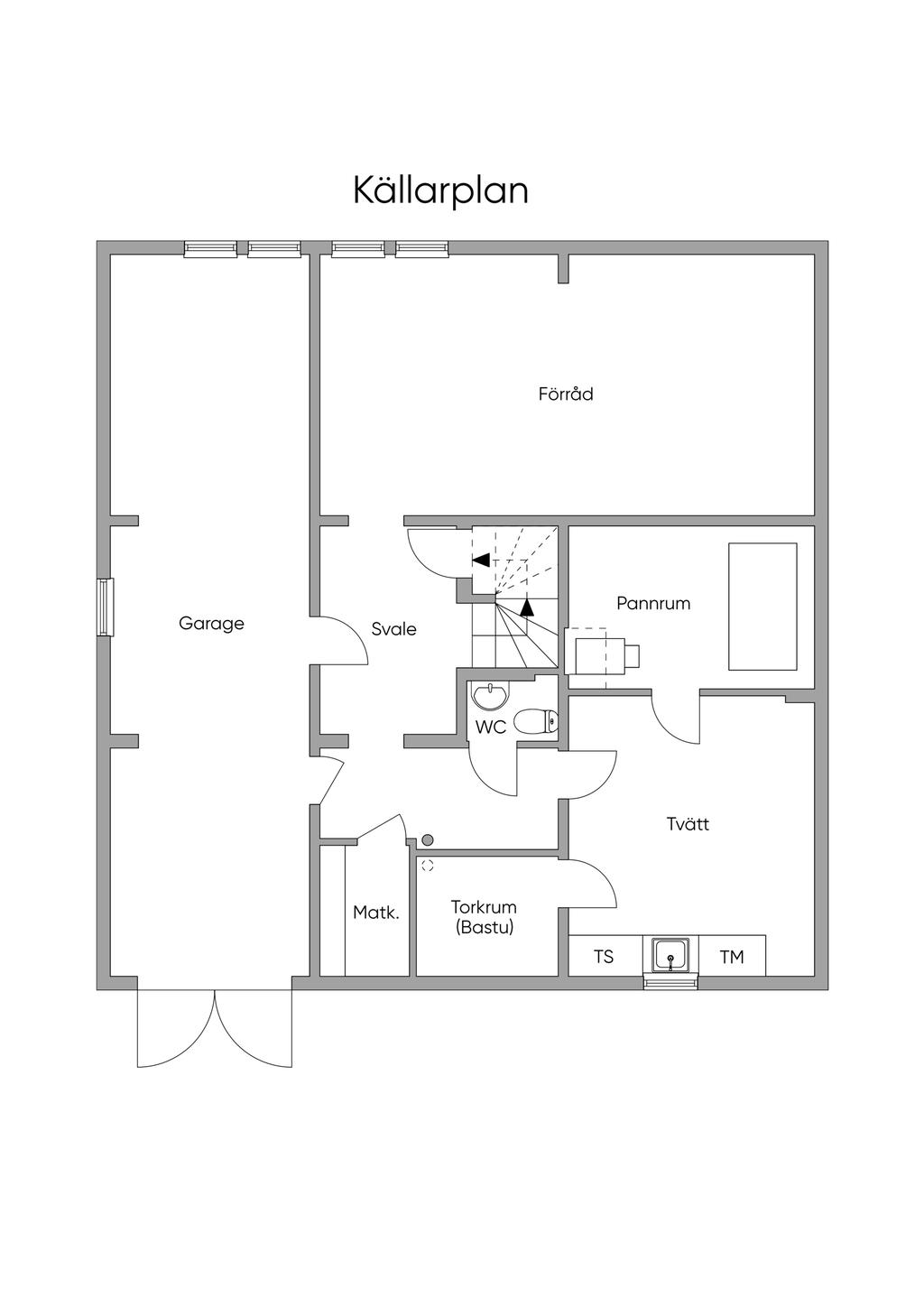 Planlösning källare