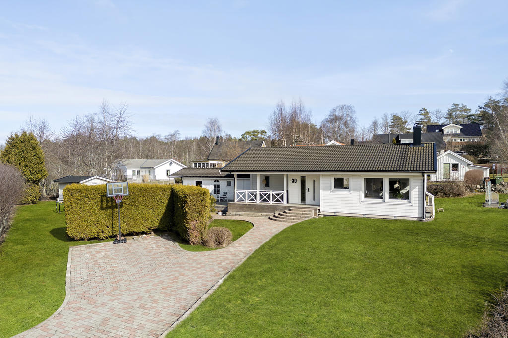 Stor plan trädgårdstomt