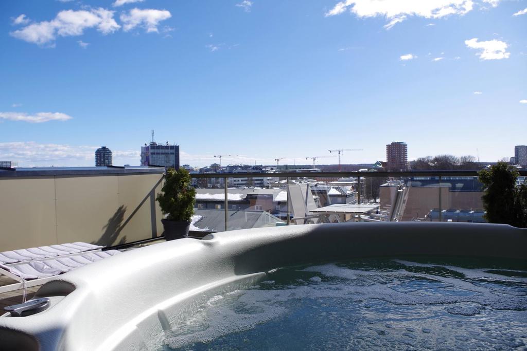 Gemensam terrass med utespa