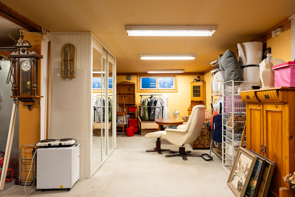 Förvaringsrum i källaren