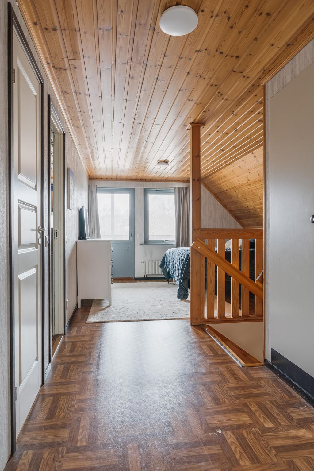 Hall och allrum ovanvåning