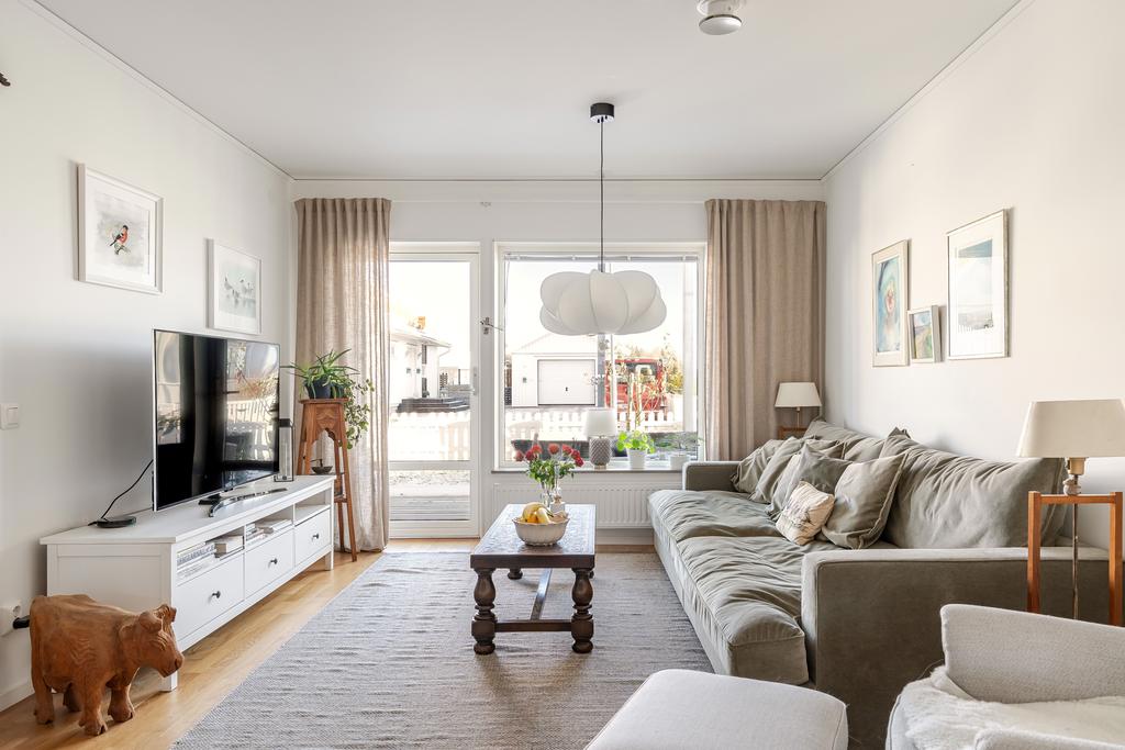 Trevligt och ljust vardagsrum