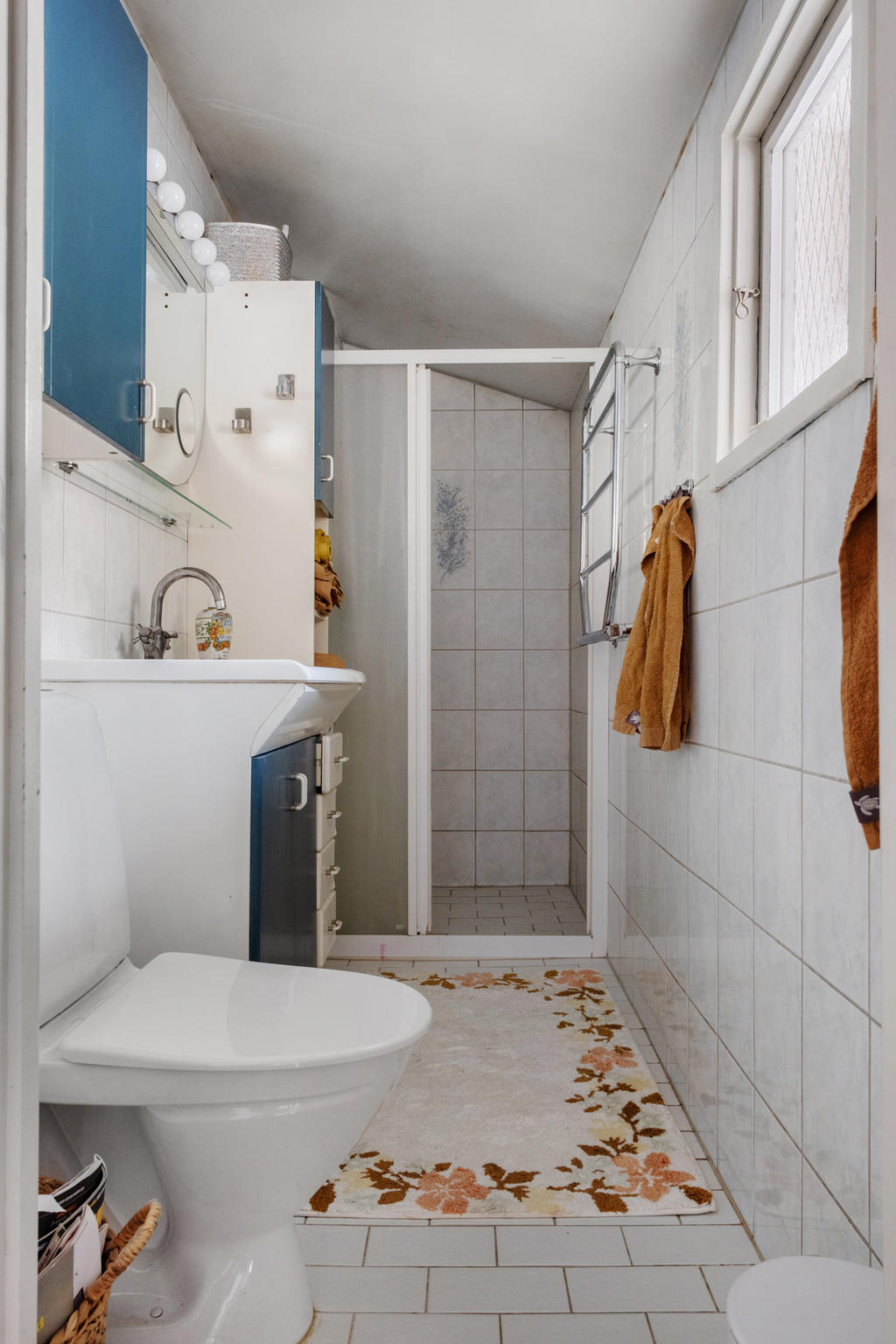 Badrummet på övervåningen