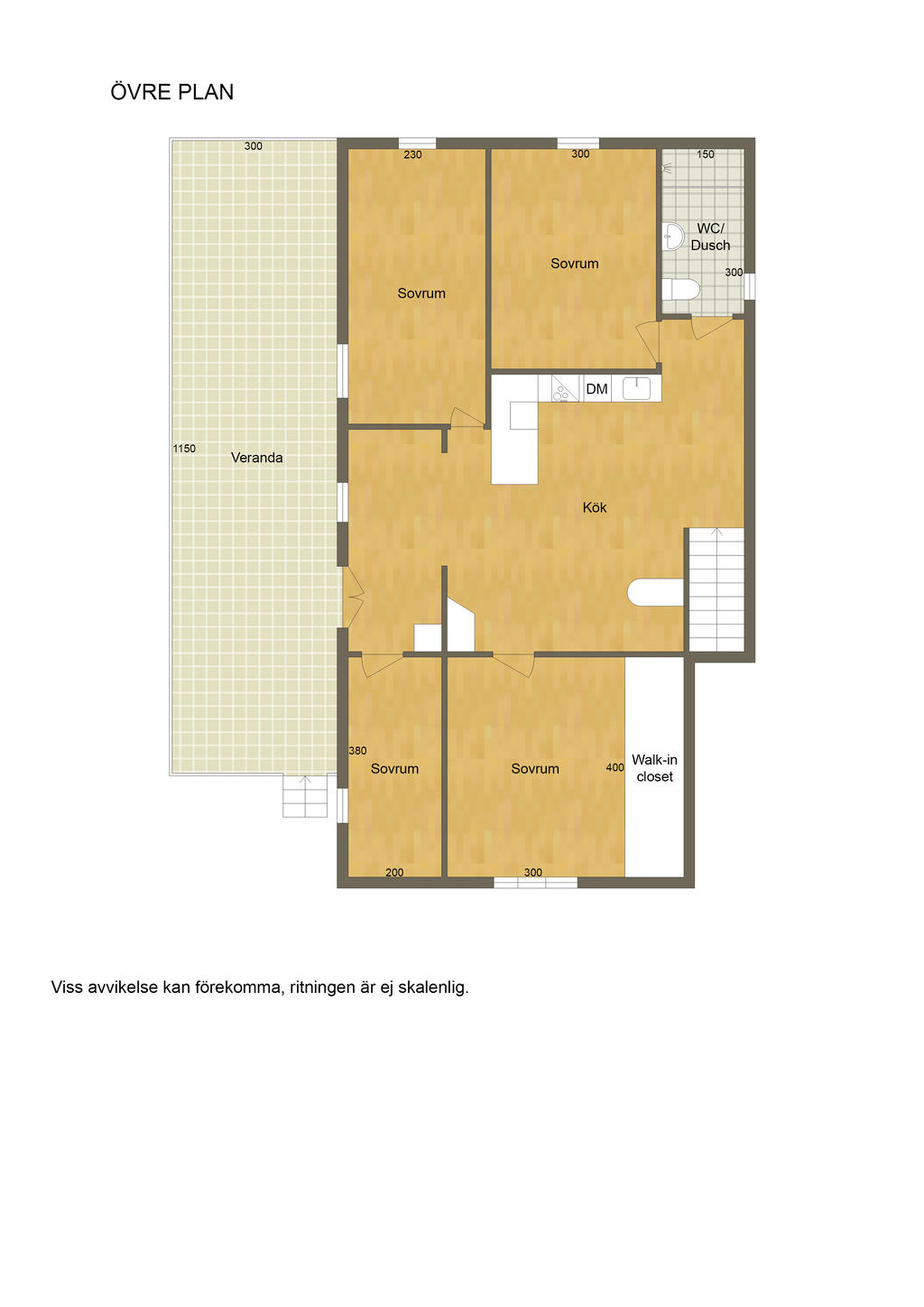 Planlösning övervåning