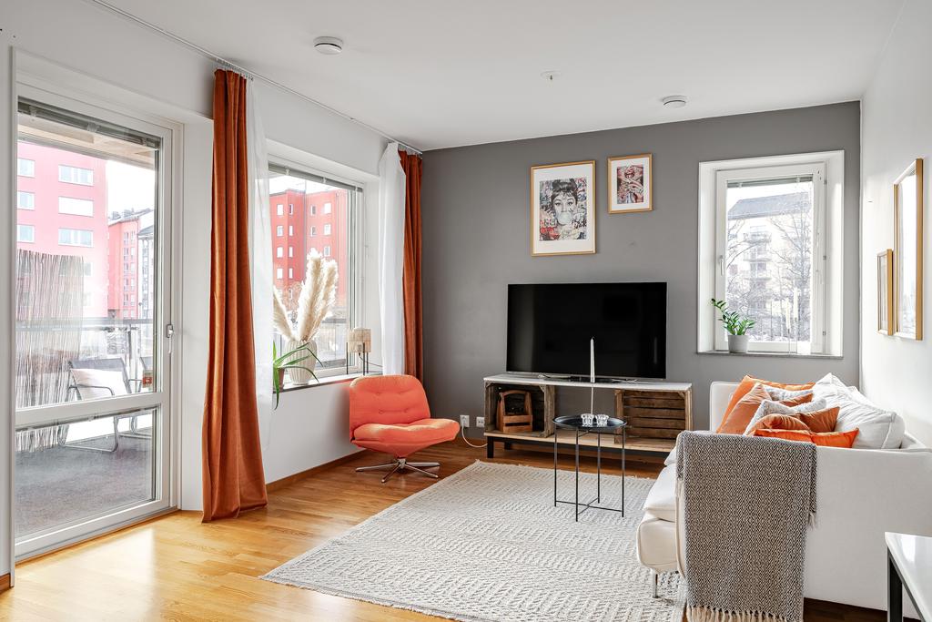 Utgång till balkong