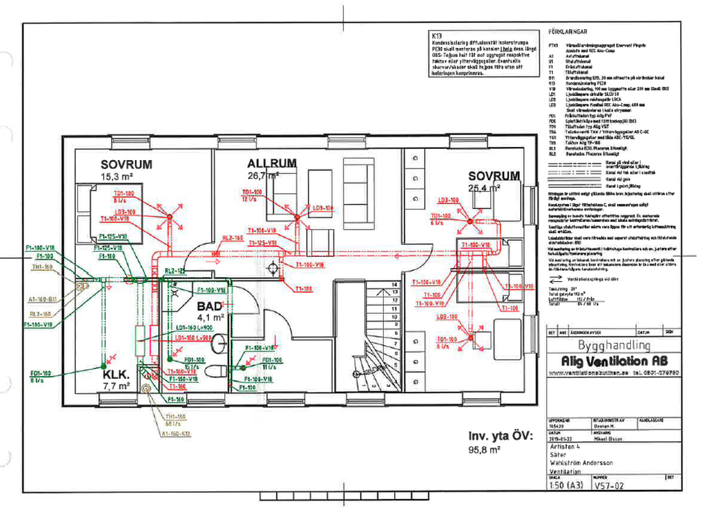 Planritning övre plan