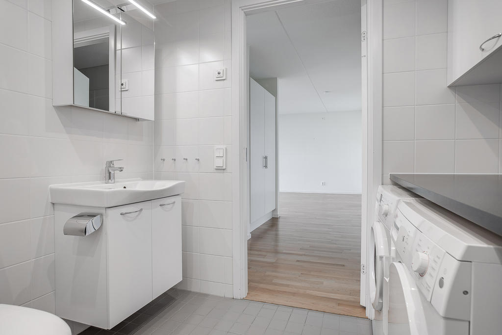 Bekvämt med egna tvättmöjligheter