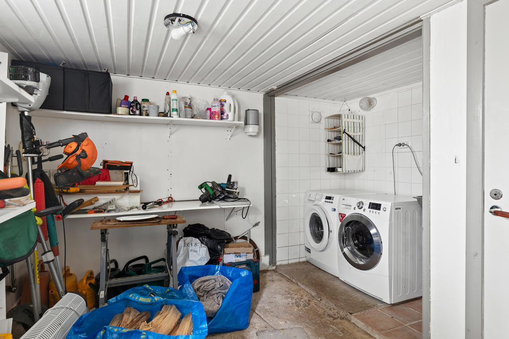 Tvättstuga i källare