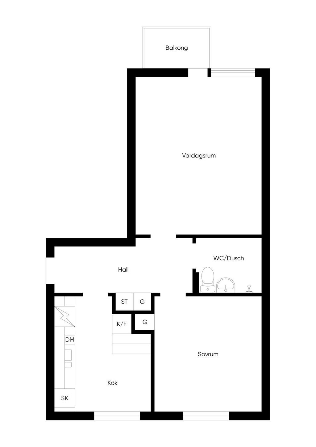 Sjötorpsvägen 5B planritning