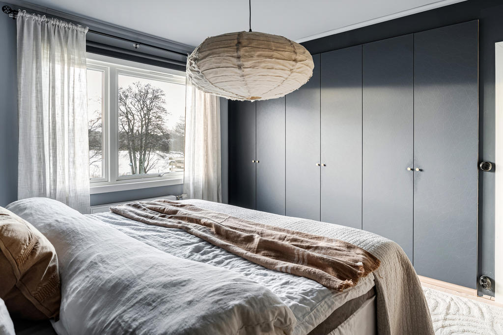 Platsbyggda garderober. 