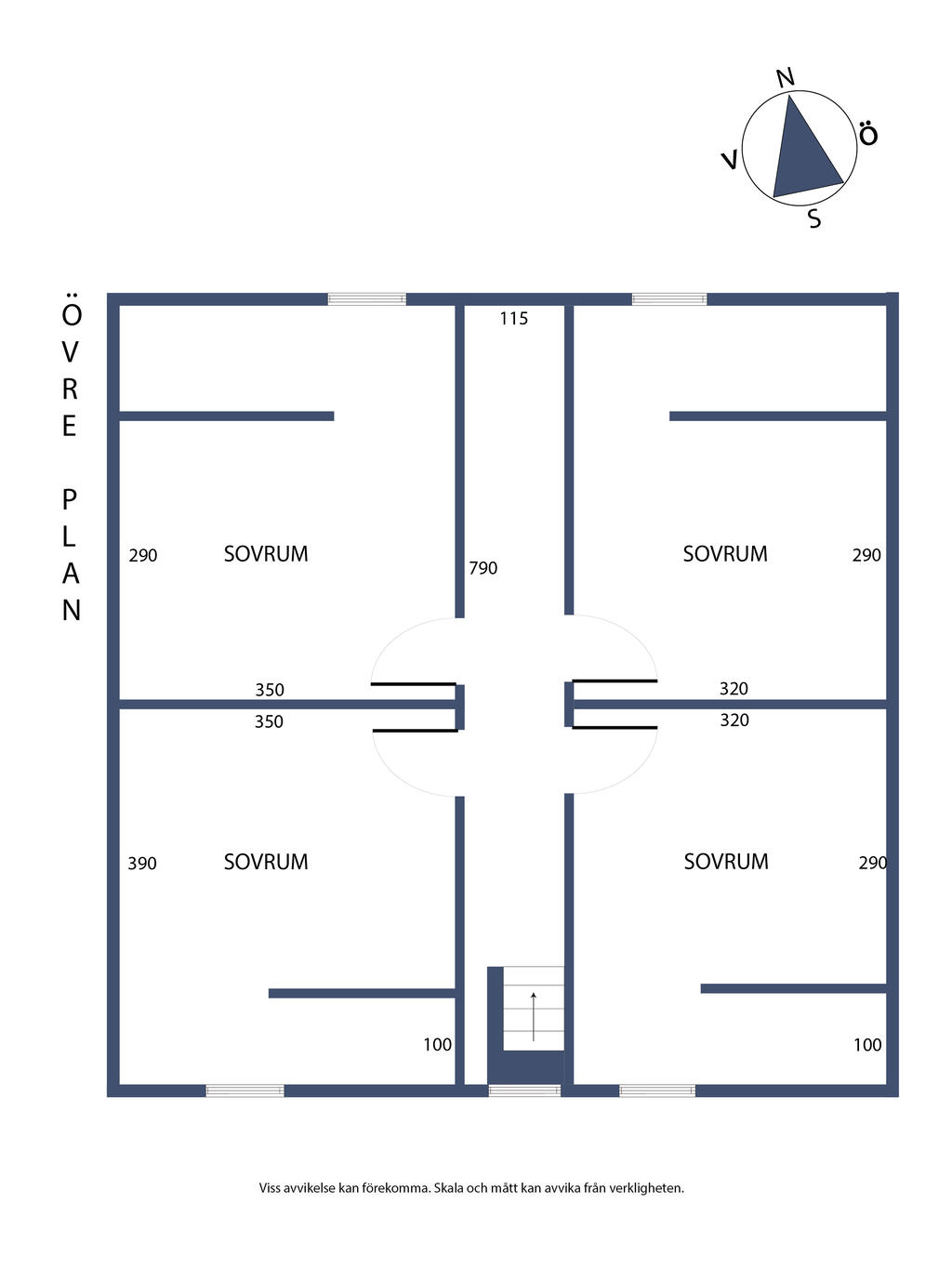 Planlösning, övreplan