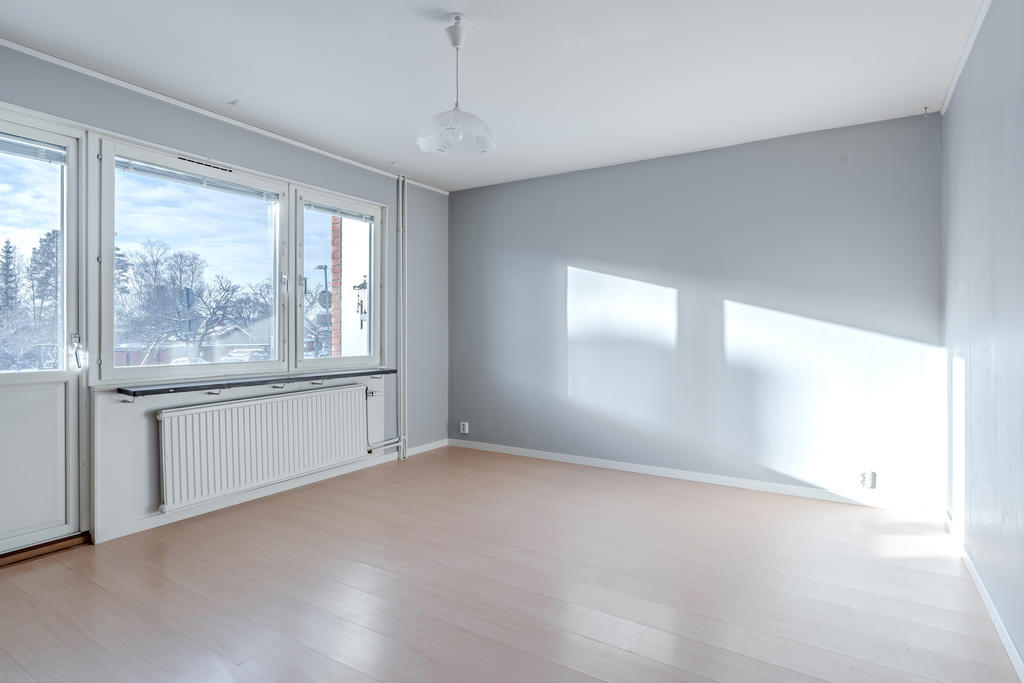 Fint ljusinsläpp i vardagsrummet