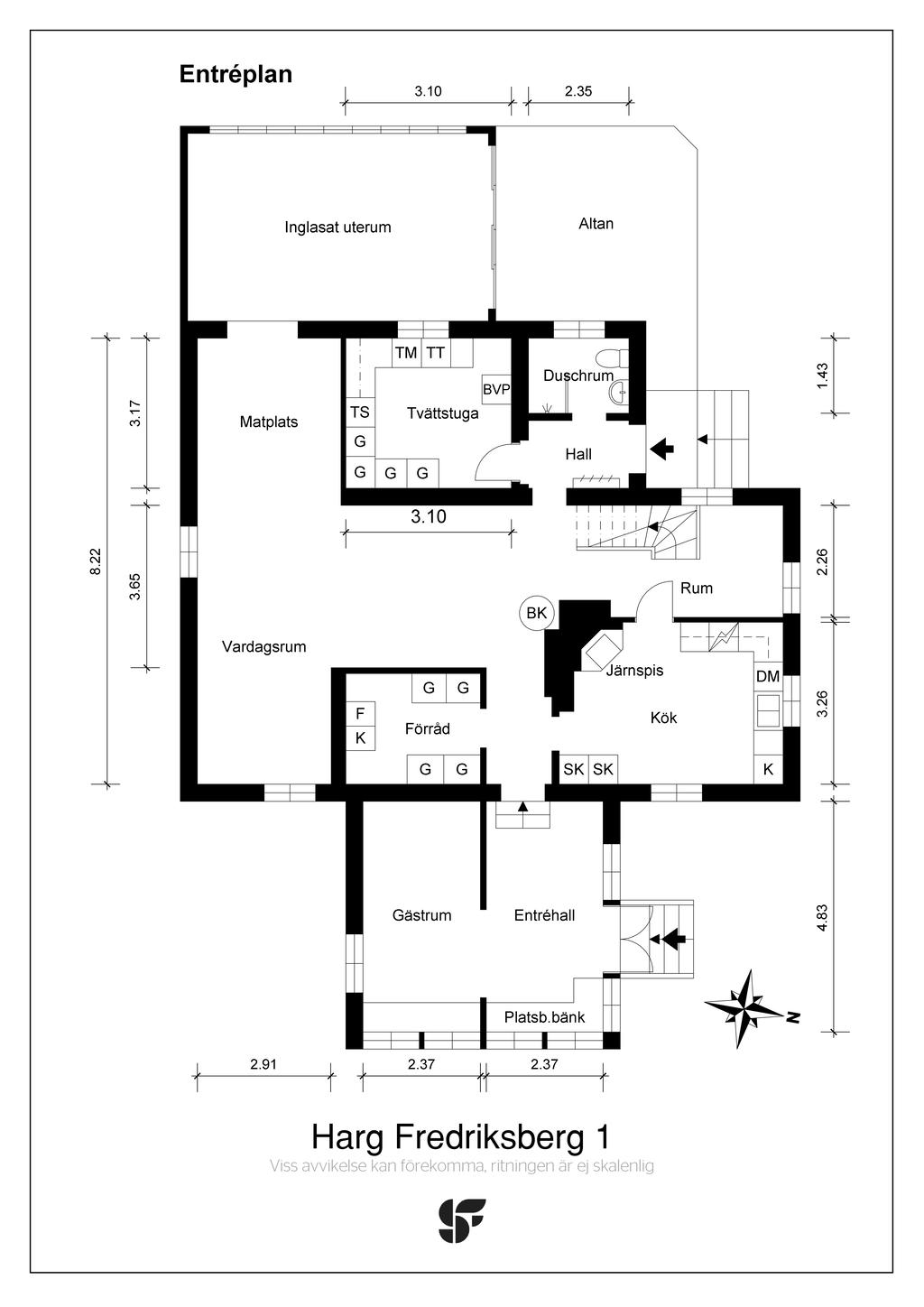 Planritning entréplan