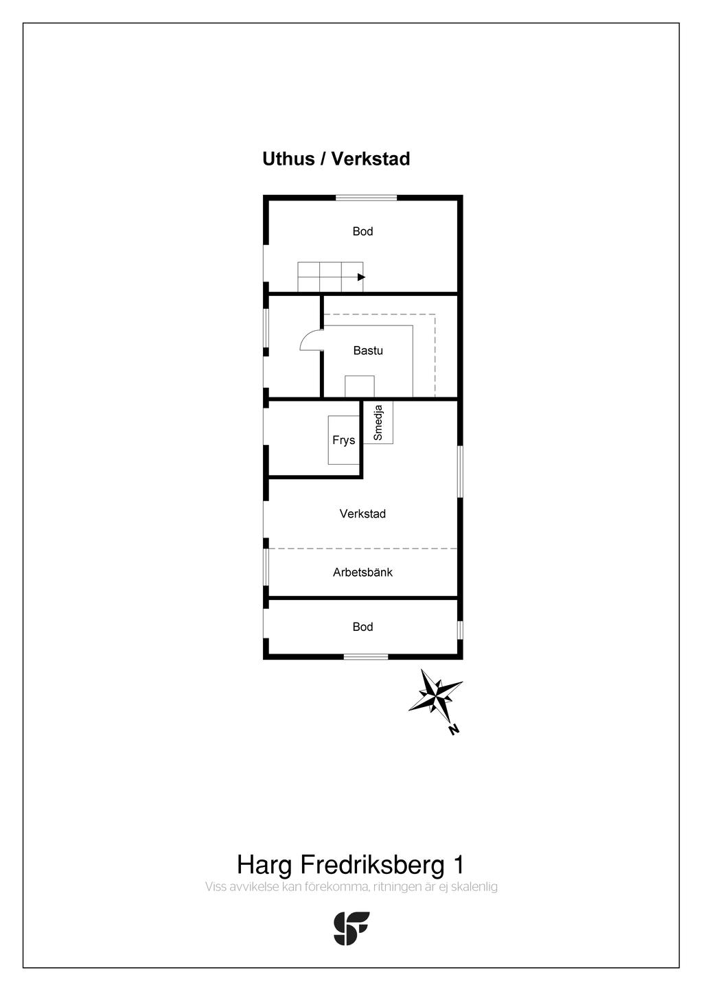 Planritning uthus/verkstad 