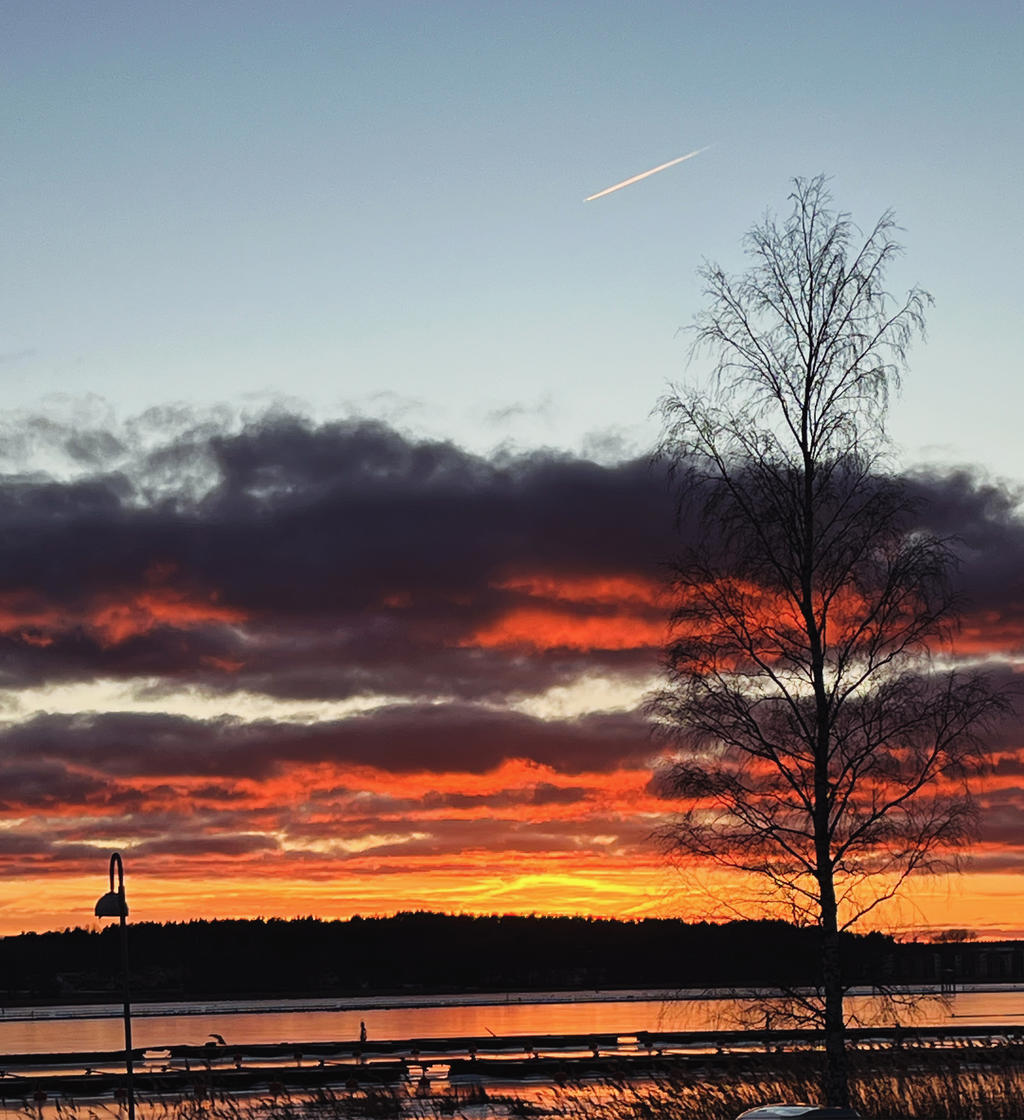 Kvällsbild av Stadsfjärden (foto: Privat)