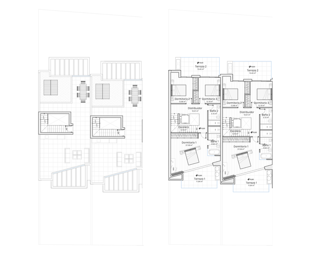 Roof terrace & Top floor