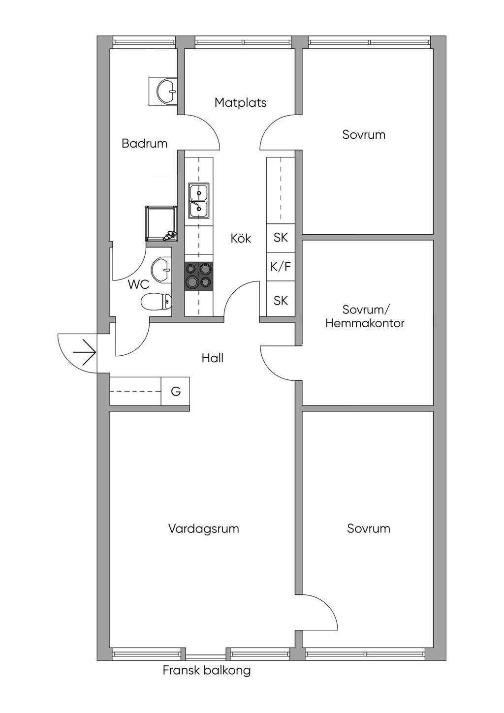 Alternativ planlösning