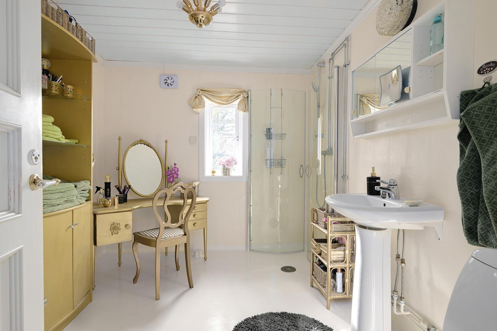 Duschrum med duschväggar