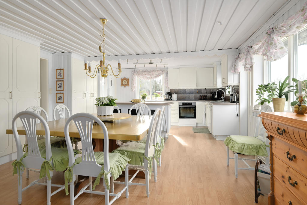 Stora köket med matplats