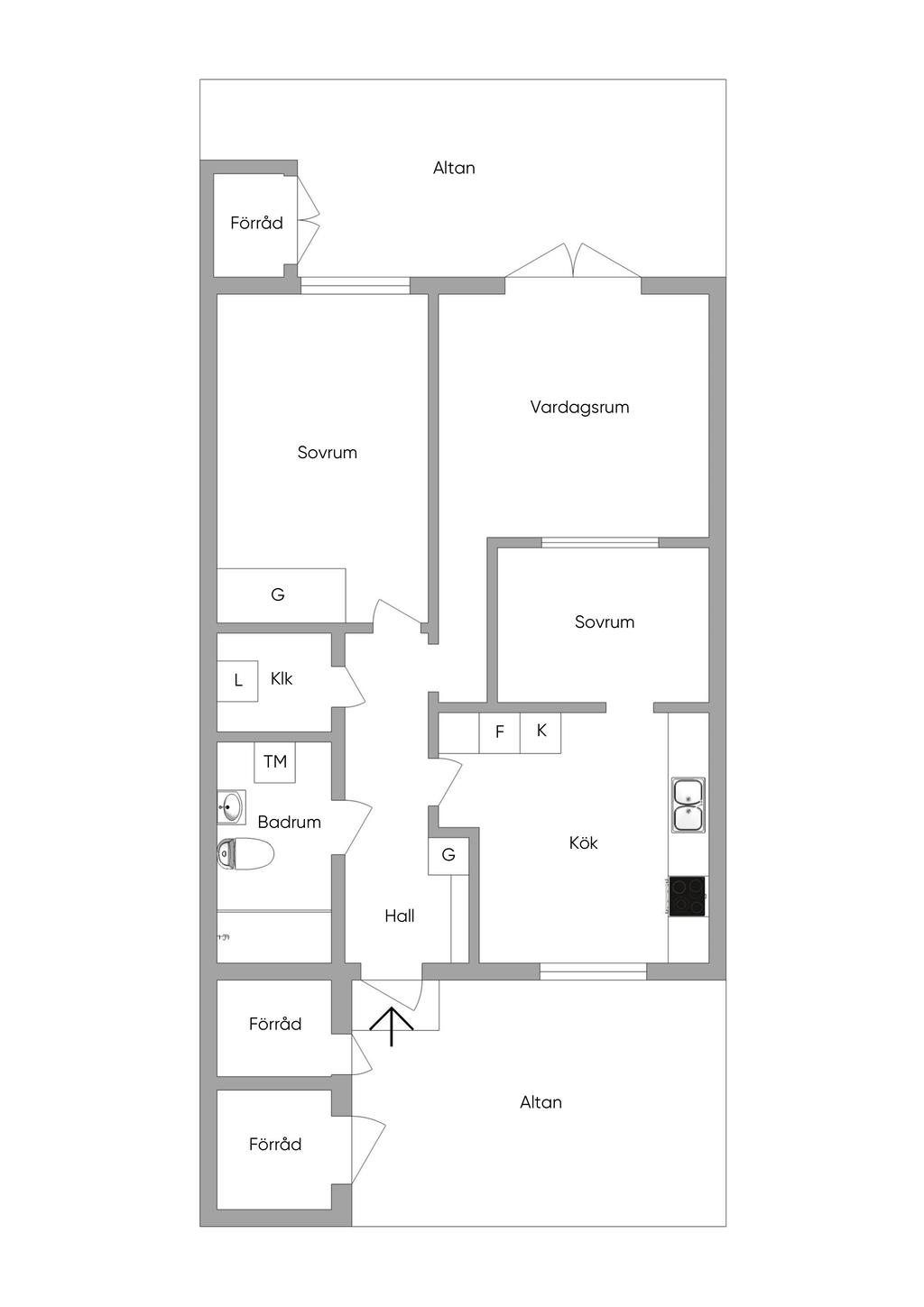 Nuvarande planlösning