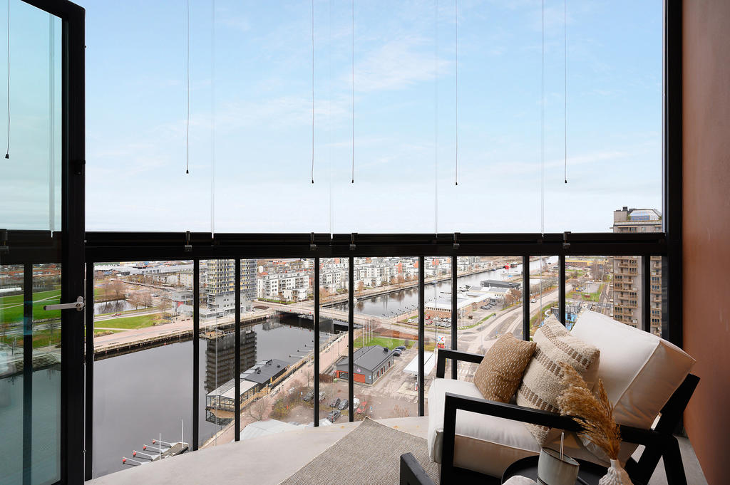 Trevlig utsikt från balkongen