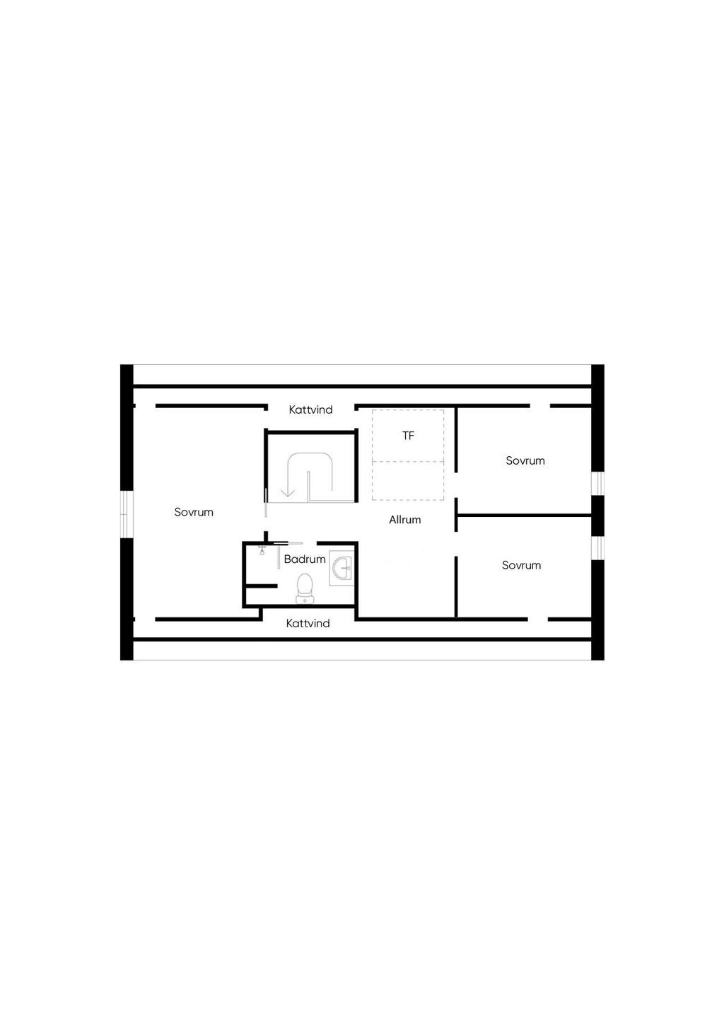 Alt planlösning övre plan