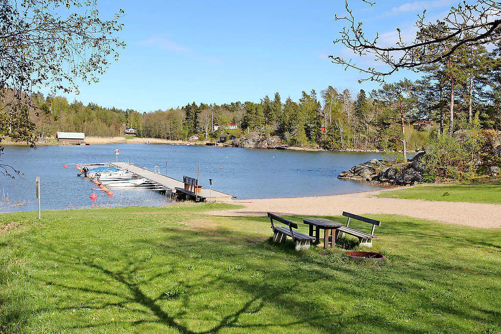 Björnösund bryggor och strand
