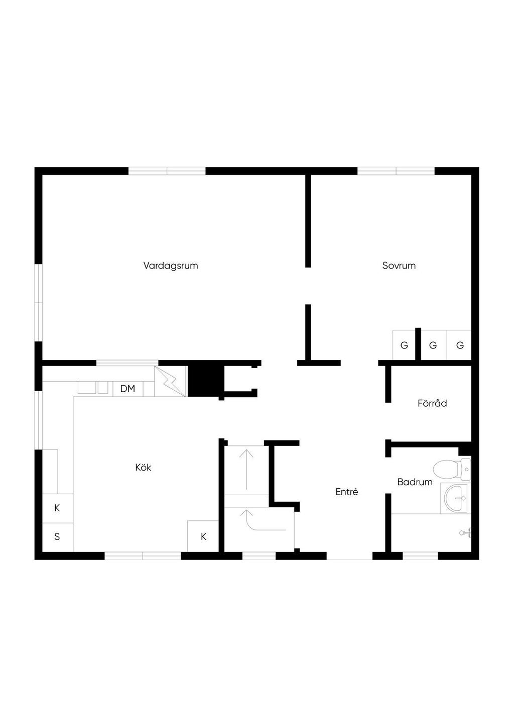 Planritning entréplan