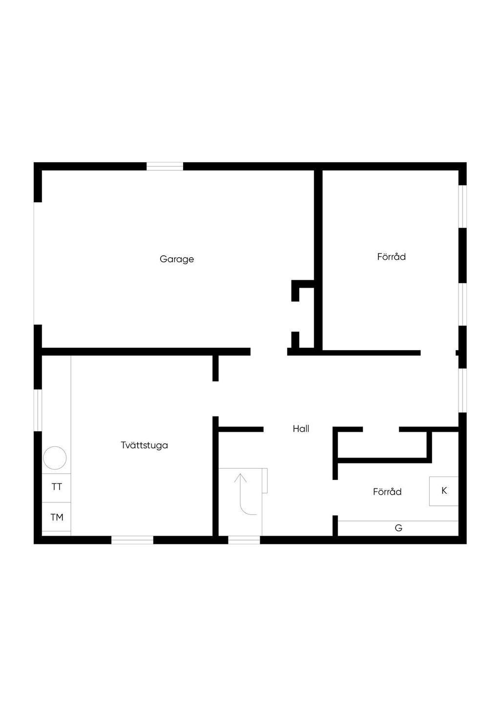 Planritning källare