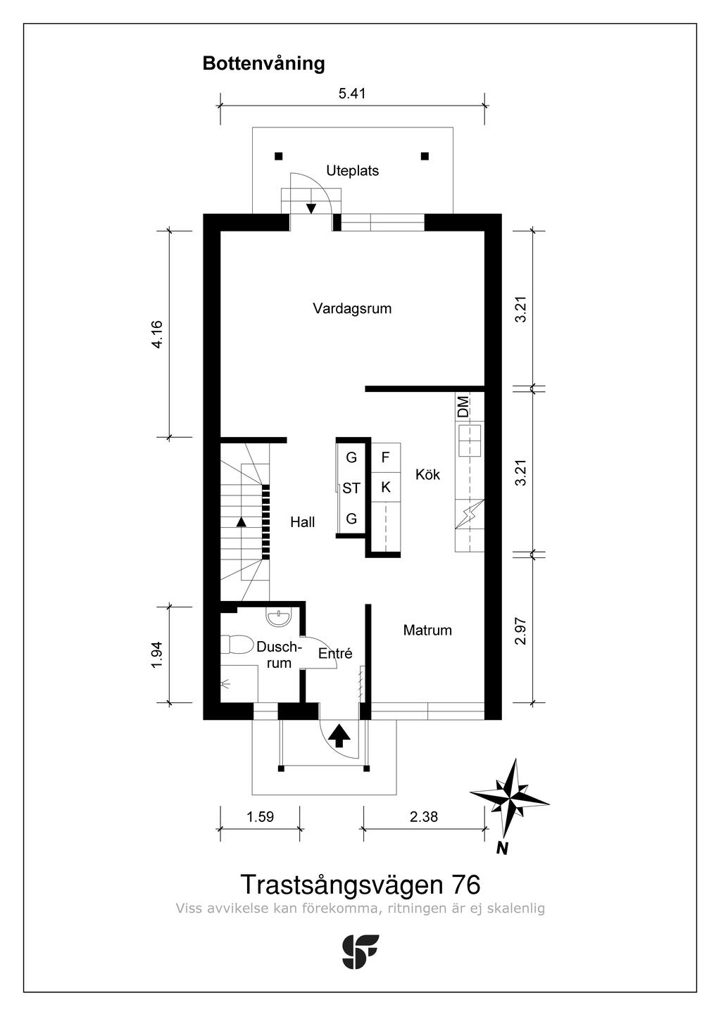 Planritning entréplan