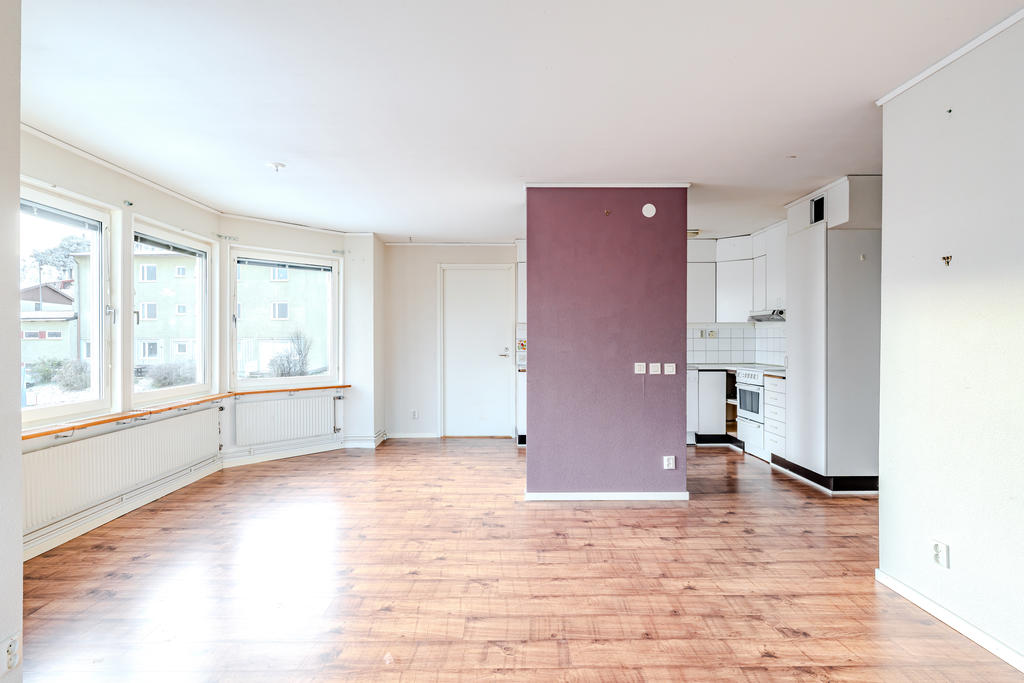 Öppnen planlösning 