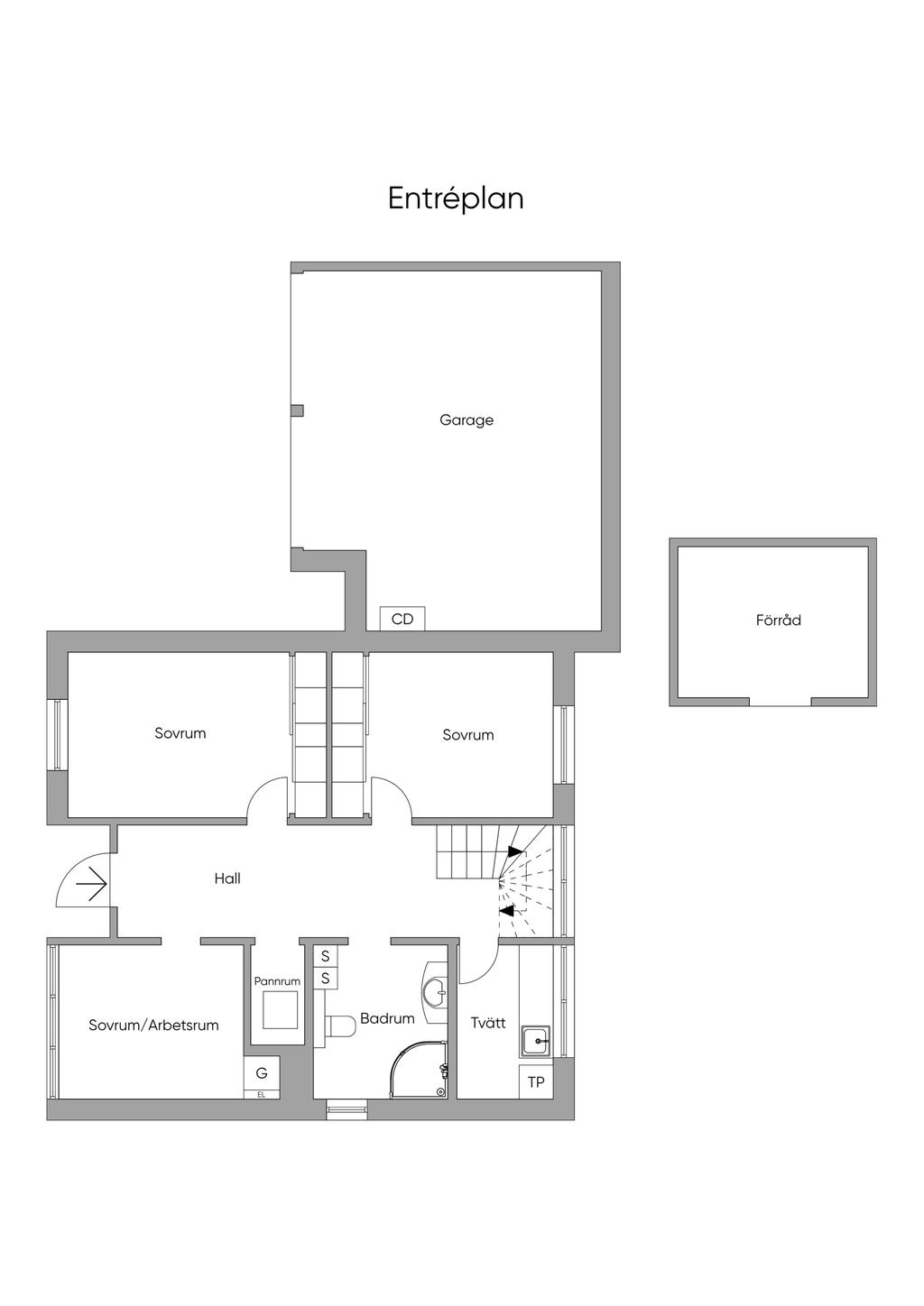 Planlösning entréplan