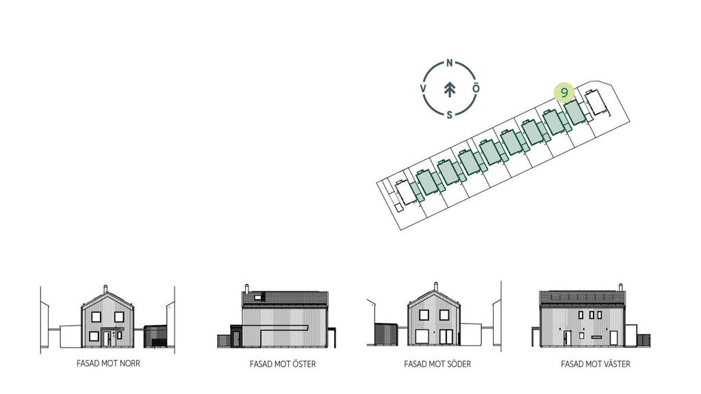Fasader och översikt Pilatorpet hus 9