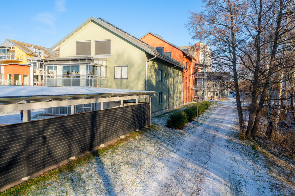 Området utanför under vintertid
