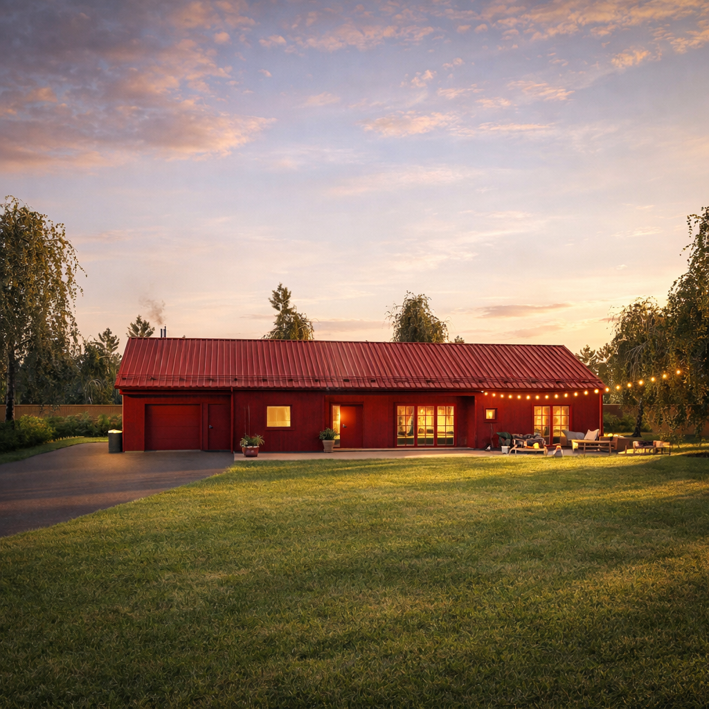 Renderingar och/eller AI-skapade bilder av det framtida huset