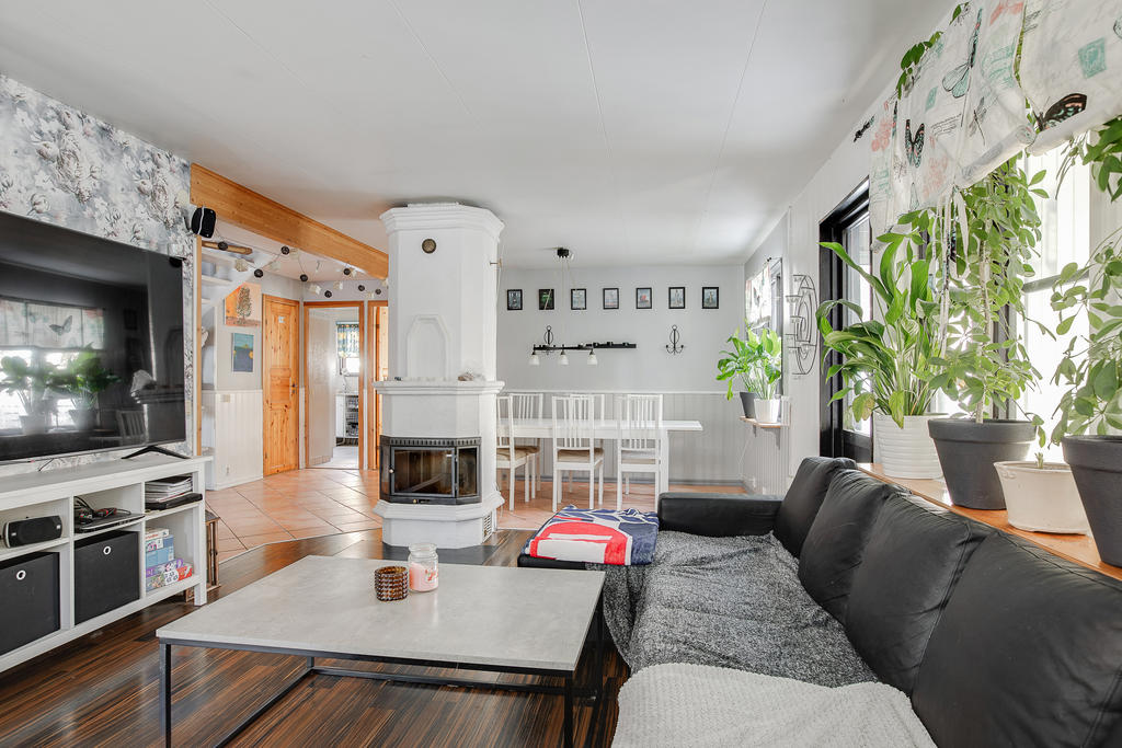 Vardagsrum med kronspis