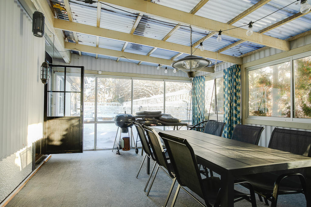 Stort inglasat uterum